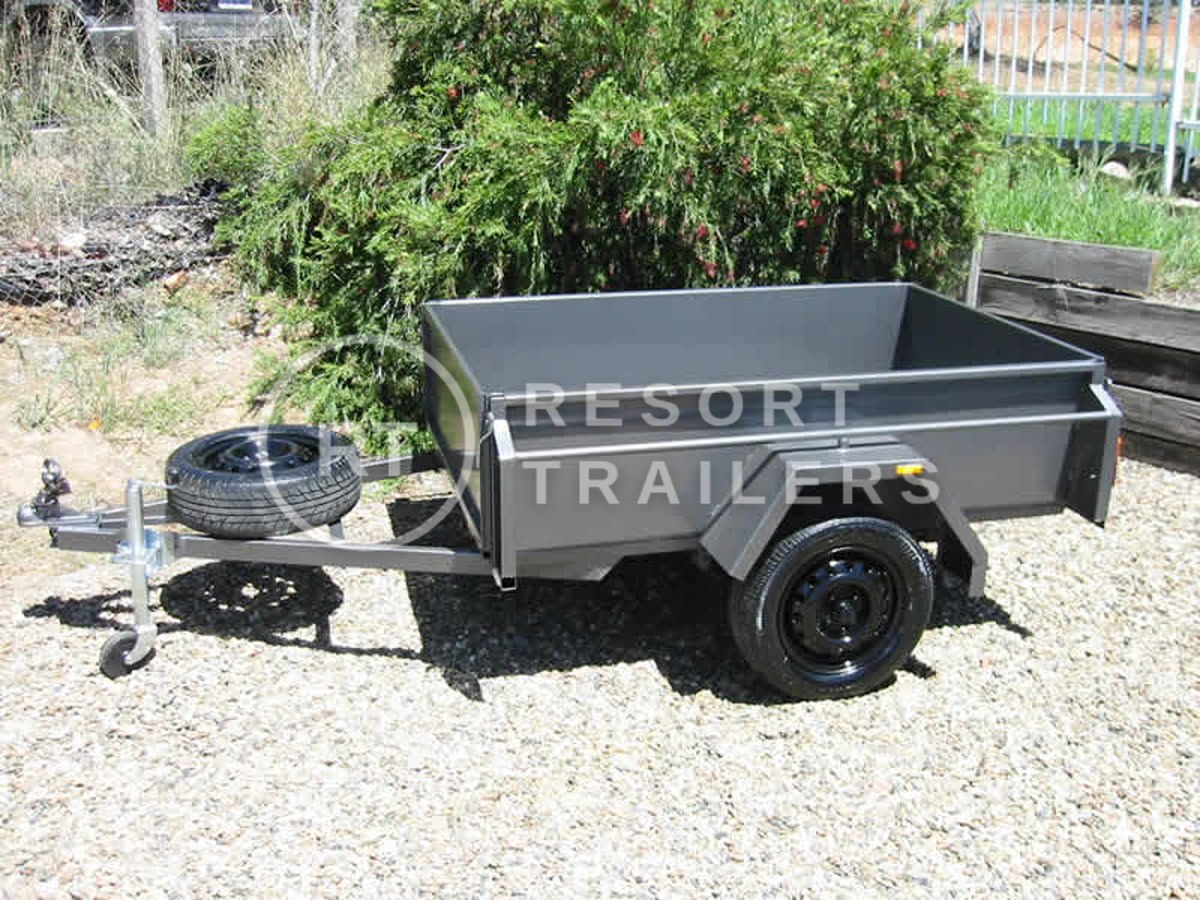 High sided box trailer — built by Resort Trailers