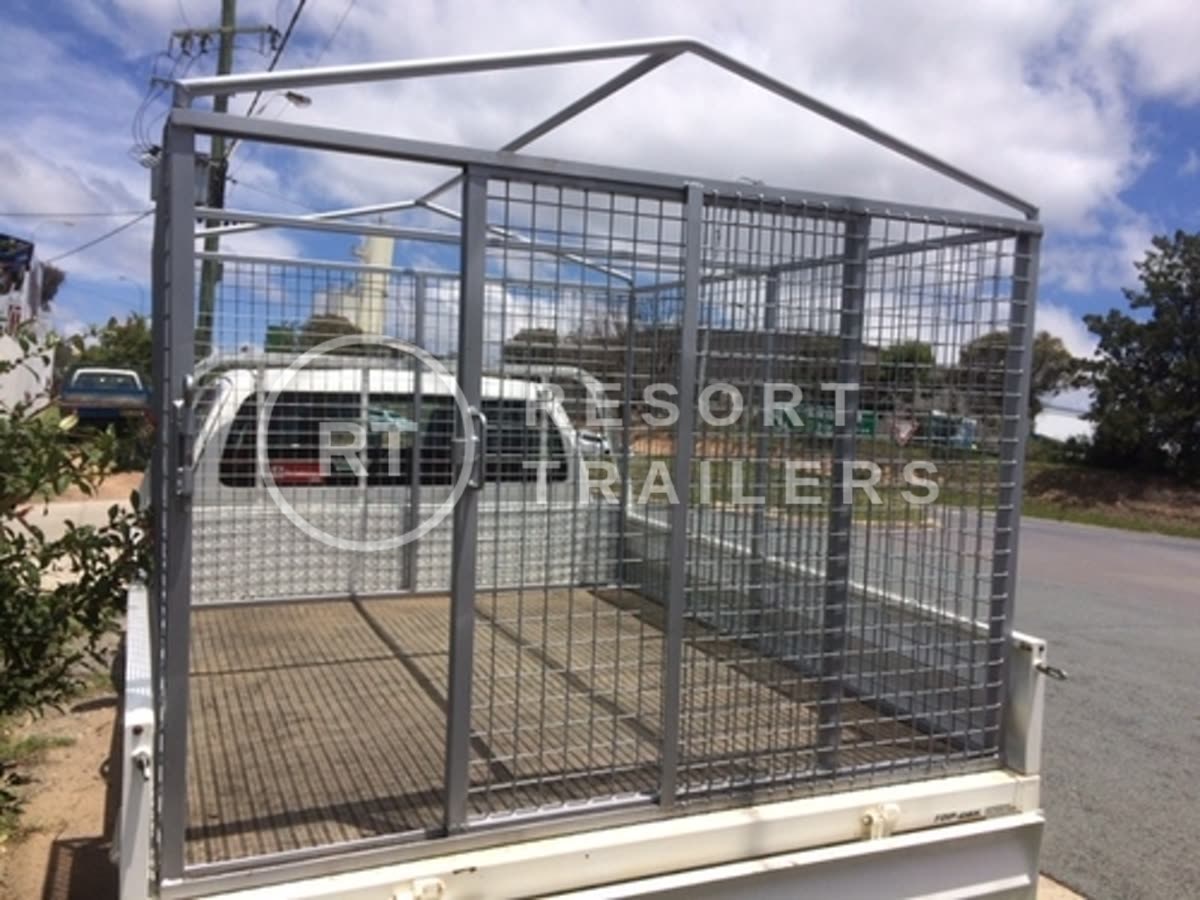 Ute and cage rear gate — built by Resort Trailers